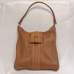 Kate Spade Pebble Leather Shoulder Bag in Camel